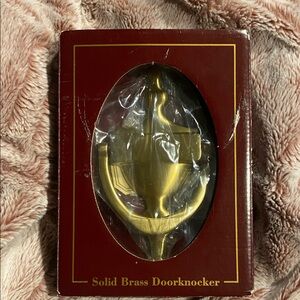 Classic Brass Door Knocker - Gold Tone
